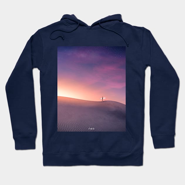 Desert Surfing Hoodie by ArijitWorks